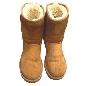 UGG Camel Suede Slip On Tall Boots Size 6